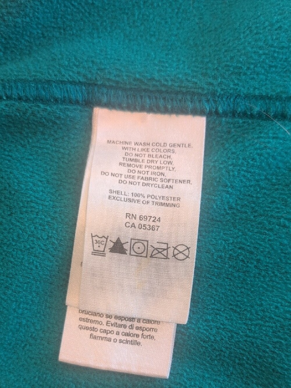 Mountain Hardwear Turquoise /Teal Full-Zip Hooded Fleece Jacket - Picture 10 of 13
